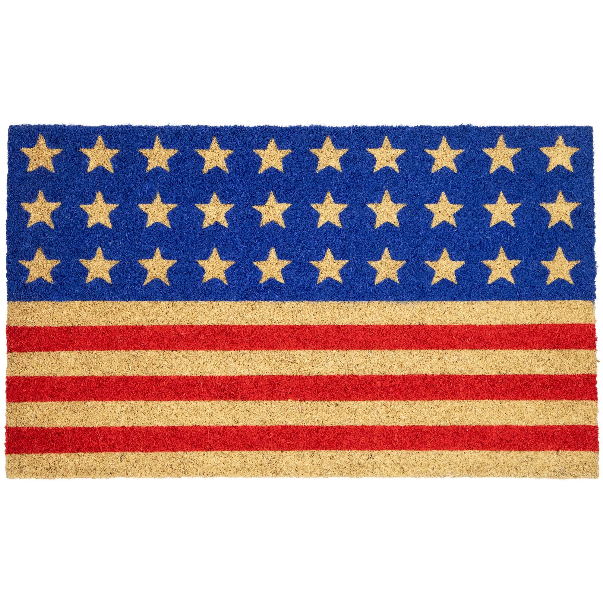 Americana Stars & Stripes Coir Outdoor Doormat